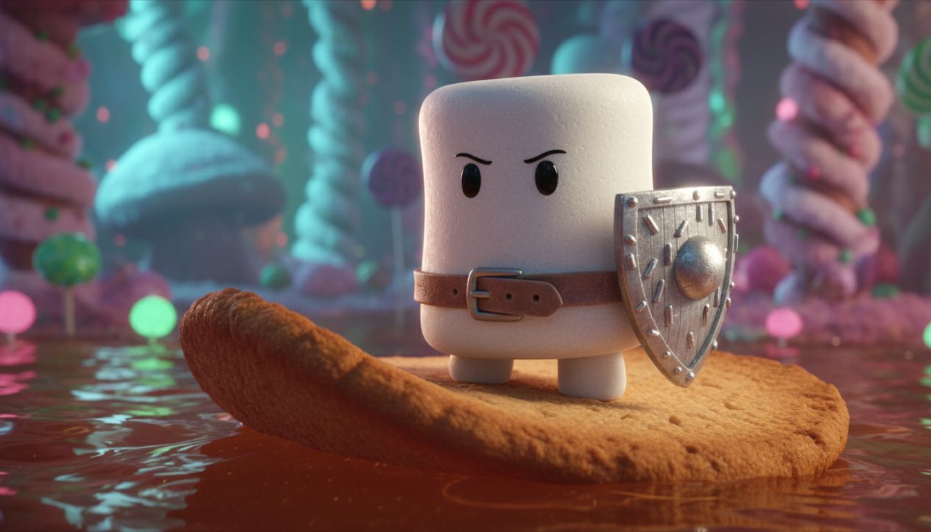 Bridge Over Dark Waters - Marshmellow Man. Bridge Over Dark Waters - Marshmellow Man.