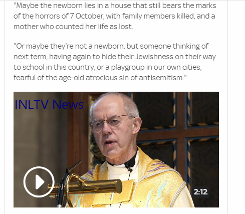 Christian Church Calls For An End To World Wide Violence And War 25th Dec 2023
