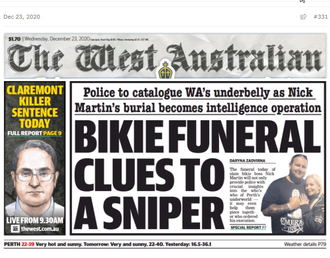 ClaremontSerialKIllerSentencedToday_WestAusytralianNewspaper_23rdDec2022 ClaremontSerialKIllerSentencedToday_WestAusytralianNewspaper_23rdDec2022