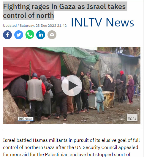 Fighting Rages On In Gaza As Israel Takes Control Of Northern Gaza