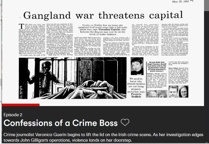 GanglandWarThreatensIrishDublinCapitalNewspaperArticlebyPatriciaRedlich28thMay1995